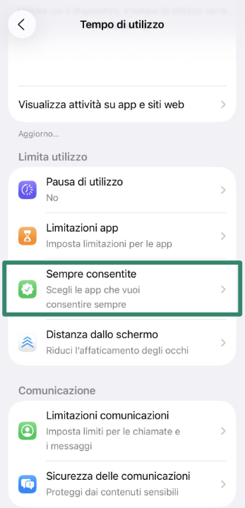Always Allowed app list with plus and minus buttons.