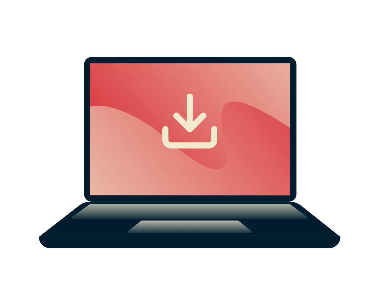 익명으로 다운로드하세요.노트북 다운로드 아이콘입니다.