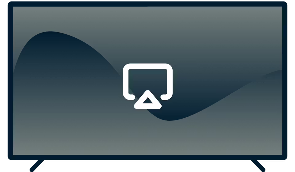 โลโก้ AirPlay บนทีวี