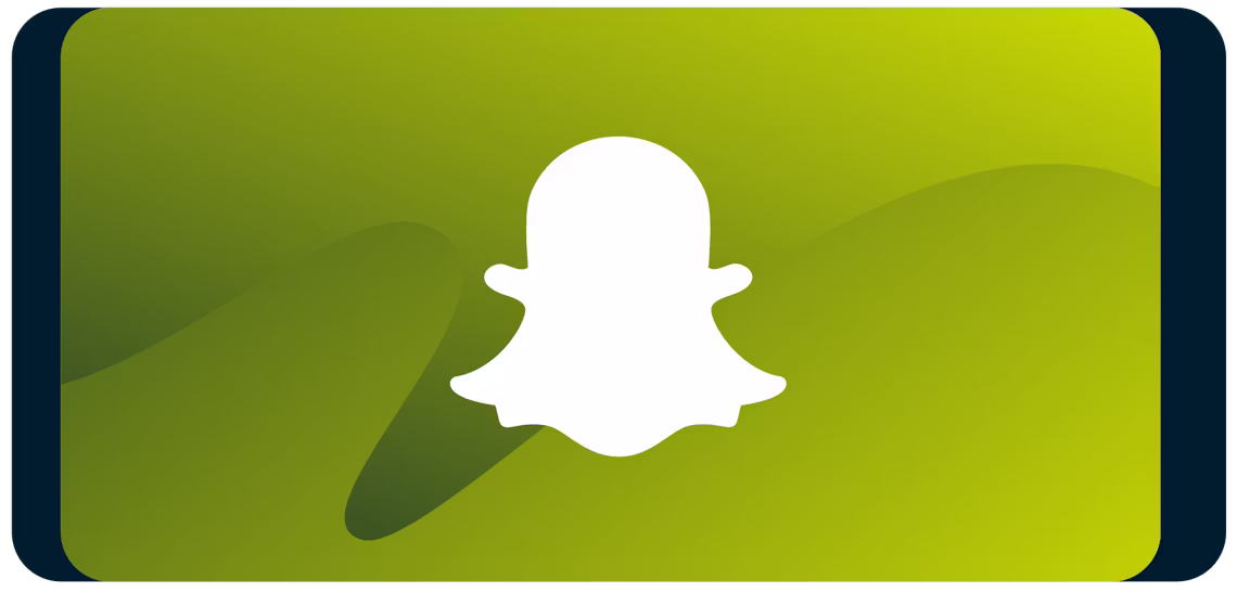 Snapchat-logo på smartphone