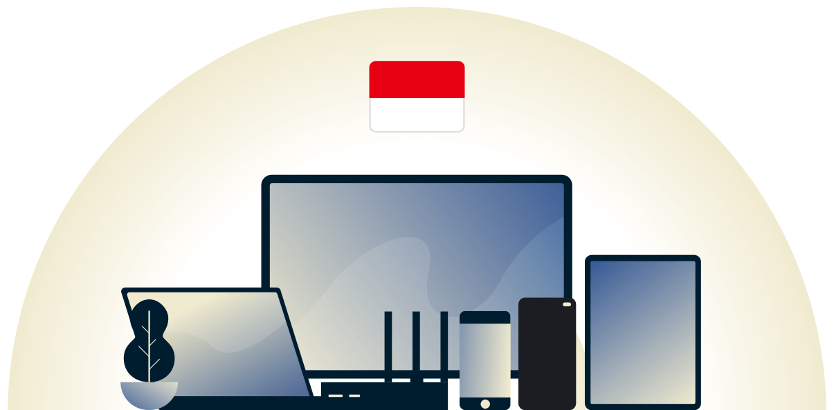 다양한 기기를 보호하는 인도네시아 VPN