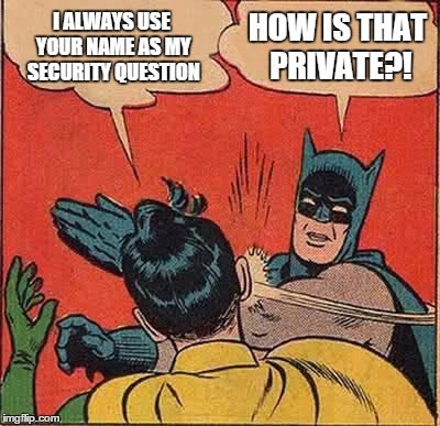 make your passwords private